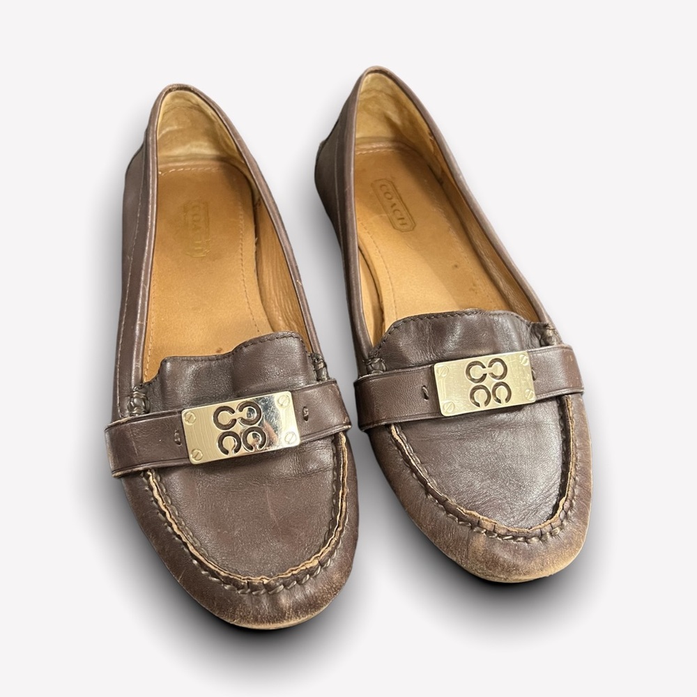 COACH FERRERA LOAFER BROWN SZ 6